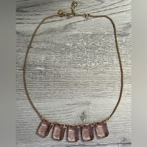 J. Crew Pink Block Statement Necklace